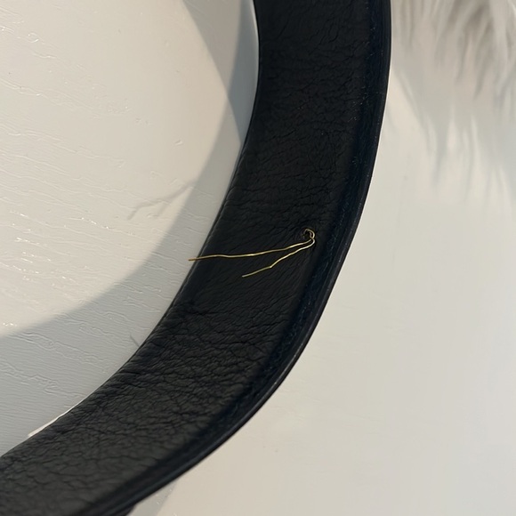 CHANEL Vintage Fall 1993 Wide CC Leather Charm Waist Belt Size 85|34​​ - Picture 4 of 9